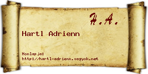 Hartl Adrienn névjegykártya